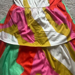 CROSBY by Mollie Burch Multicolor Midi Dress - Pink, Red, Green, Yellow, White